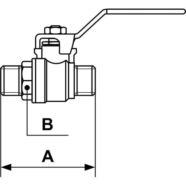 Vanne Laiton Cylindrique Mâle Mâle G1 2" PN 40 Bar Prevost RSIM 21 3 Vanne Laiton Cylindrique Mâle Mâle G1 2" PN 40 Bar Prevost RSIM 21