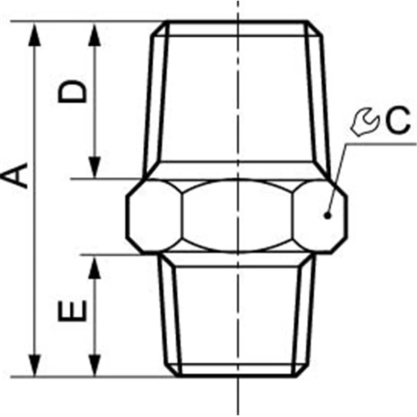 Prevost Mamelon Double Mâle Laiton Nickelé R 1/4" X R 1/4" A2 1414 4 Prevost Mamelon Double Mâle Laiton Nickelé R 1/4" X R 1/4" A2 1414 – Image 2