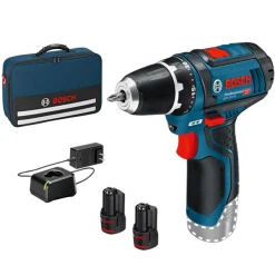 Perceuse Visseuse à Percussion Bosch GSB 12V-15 2 Batteries 12V 2,0Ah Chargeur Et Sacoche -Kranzle-boutique 06019b690h