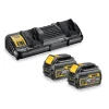 Pack 2 Batteries XR FLEXVOLT + Chargeur Double - Dewalt 2 Pack 2 Batteries XR FLEXVOLT + Chargeur Double - Dewalt -Kranzle-boutique 1 46
