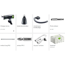 Visseuse Sans Fil Festool Pour Plaquiste - Duradrive DWC 18-4500 Basic - En Coffret Sans Batterie Ni Chargeur -Kranzle-boutique 1 6