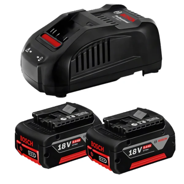 Pack 2 Batteries + 1 Chargeur Batterie 18 Volts 2 X 5.0 Ah(1600A002B8J) Bosch 1600A00B8J 4 Pack 2 Batteries + 1 Chargeur Batterie 18 Volts 2 X 5.0 Ah(1600A002B8J) Bosch 1600A00B8J – Image 2