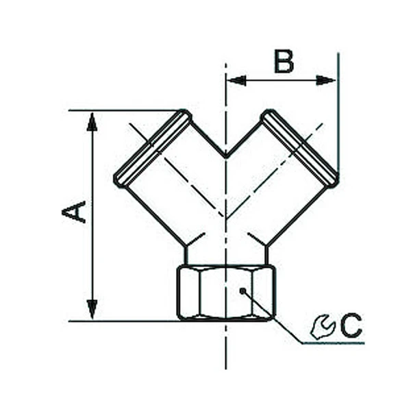 Raccord Y Femelle Laiton Nickelé - Prevost - Filetage 1/8 - Pression 0 à 15 Bar 4 Raccord Y Femelle Laiton Nickelé - Prevost - Filetage 1/8 - Pression 0 à 15 Bar – Image 2