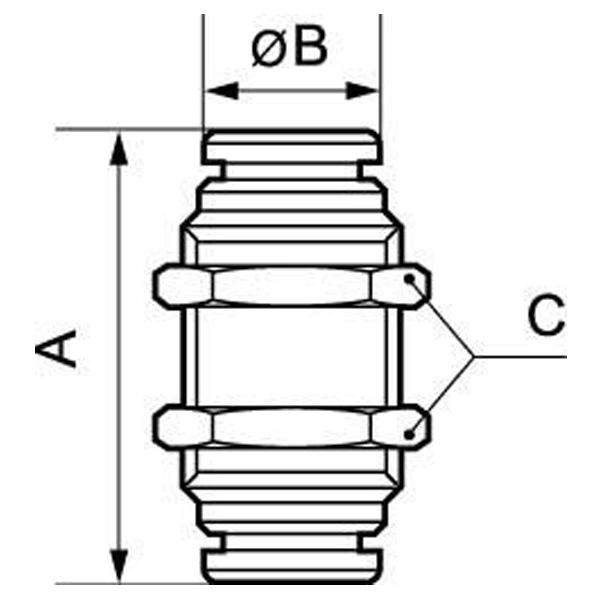 Raccord Union Pour Traversée De Cloison De 23 Mm - RMU TT Prevost - Pour Tube Ø Ext. 12 Mm 4 Raccord Union Pour Traversée De Cloison De 23 Mm - RMU TT Prevost - Pour Tube Ø Ext. 12 Mm – Image 2