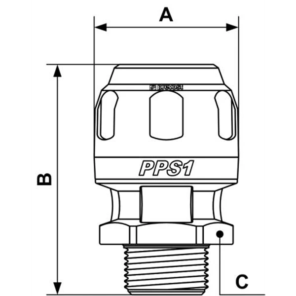 Prevost Raccord Droit Aluminium Fileté Mâle Conique Pour Tube Diamètre Ext. 16 Mm - PPS1 MM1612 4 Prevost Raccord Droit Aluminium Fileté Mâle Conique Pour Tube Diamètre Ext. 16 Mm - PPS1 MM1612 – Image 2