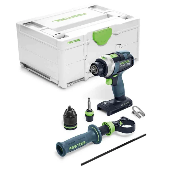 Perceuse-visseuse à Percussion Festool QUADRIVE TPC 18/4 I-Basic S/Batterie Ni Chargeur 3 Perceuse-visseuse à Percussion Festool QUADRIVE TPC 18/4 I-Basic S/Batterie Ni Chargeur