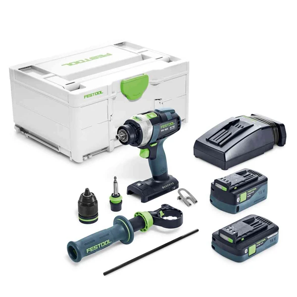 Perceuse-visseuse à Percussion Festool QUADRIVE TPC 18/4 5,2/4,0 I-Plus 2 Batteries 4 Et 5,2Ah 5 Perceuse-visseuse à Percussion Festool QUADRIVE TPC 18/4 5,2/4,0 I-Plus 2 Batteries 4 Et 5,2Ah – Image 3