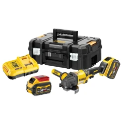 Meuleuse Dewalt DCG418T2-QW XR Flexvolt 54V Ø125 Mm Avec 2 Batteries 6 Ah Et Chargeur 12 Meuleuse Dewalt DCG418T2-QW XR Flexvolt 54V Ø125 Mm Avec 2 Batteries 6 Ah Et Chargeur -Kranzle-boutique dcg418t2 3