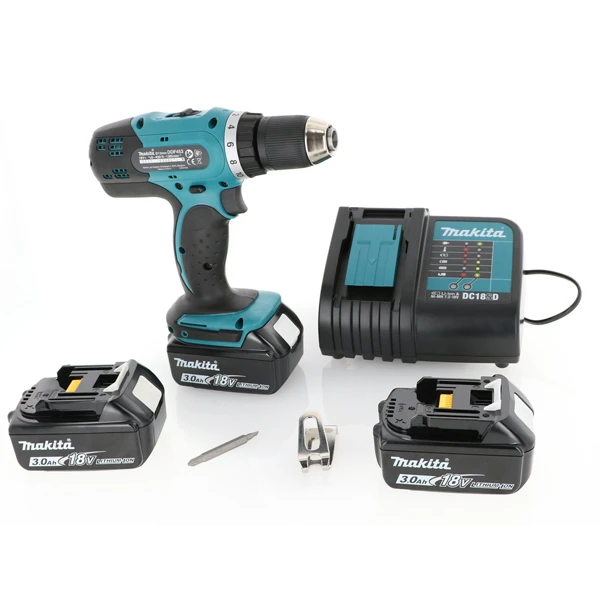 Perceuse Visseuse Makita DDF453SFE3 3 Batteries 18 V 3Ah Chargeur En Coffret 5 Perceuse Visseuse Makita DDF453SFE3 3 Batteries 18 V 3Ah Chargeur En Coffret – Image 3