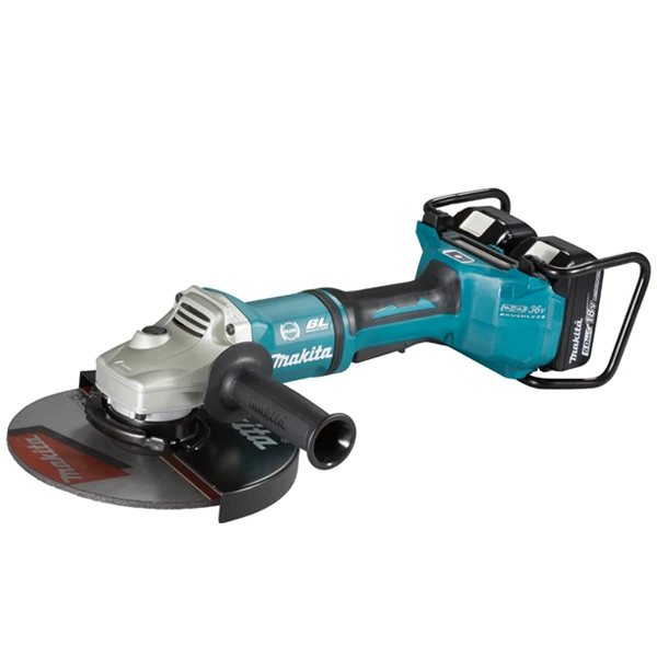 Meuleuse Makita 36 V Ø 230 Li-Ion 5 Ah Avec 2 Batteries 18 V 5 Ah Et Chargeur Rapide Double 3 Meuleuse Makita 36 V Ø 230 Li-Ion 5 Ah Avec 2 Batteries 18 V 5 Ah Et Chargeur Rapide Double
