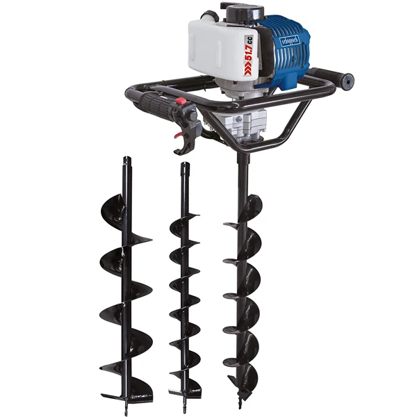 Tarière Thermique Scheppach EB1700 1,77CV Avec 3 Tarières Ø100mm ,Ø150mm, Ø200mm 7 Tarière Thermique Scheppach EB1700 1,77CV Avec 3 Tarières Ø100mm ,Ø150mm, Ø200mm – Image 5