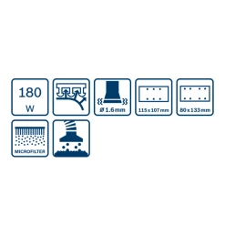 Ponceuse Vibrante Filaire Bosch GSS 160 Multi 180 W 10 Ponceuse Vibrante Filaire Bosch GSS 160 Multi 180 W -Kranzle-boutique fonctions bosch gss160