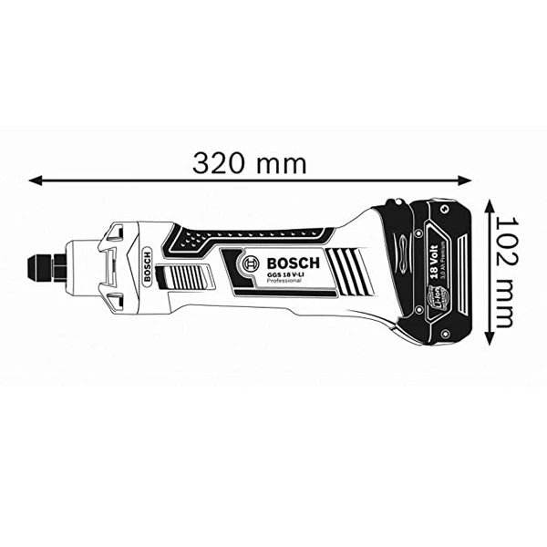 Meuleuse Droite Bosch GGS 18V S/Batterie Ni Chargeur En Coffret L-Boxx 5 Meuleuse Droite Bosch GGS 18V S/Batterie Ni Chargeur En Coffret L-Boxx – Image 3