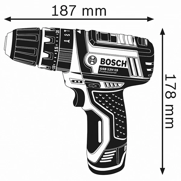 Perceuse Visseuse à Percussion Bosch GSB 12V-15 S/Batterie Ni Chargeur Coffret L-Boxx 4 Perceuse Visseuse à Percussion Bosch GSB 12V-15 S/Batterie Ni Chargeur Coffret L-Boxx – Image 2
