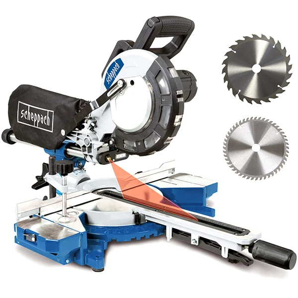 Scie à Onglet Radiale Scheppach Ø216 Mm - HM216 Avec 2 Lames 4 Scie à Onglet Radiale Scheppach Ø216 Mm - HM216 Avec 2 Lames – Image 2