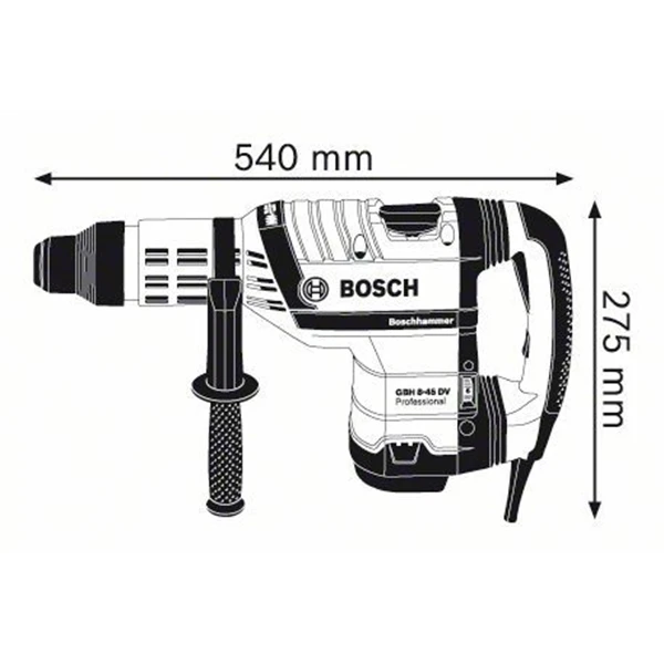 Marteau Perforateur GBH 8-45 DV 12.5 J SDS-max Bosch 0611265000 8 Marteau Perforateur GBH 8-45 DV 12.5 J SDS-max Bosch 0611265000 – Image 6