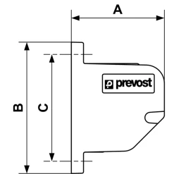 Support De Fixation Mural Pour Soufflettes PREVO S1 Prevost BG FIX