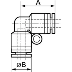 Raccord Autobloquant Coudé égal 90° Diamètre 8 Mm Prevost RPC ET0808