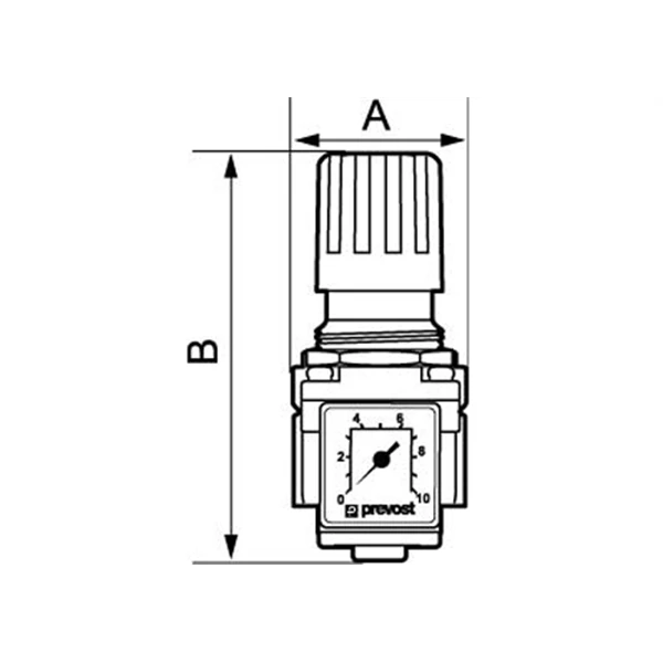 Régulateur Avec Manomètre G3/8 0.5-10 Bar Prevost TR M2 3660058097666 4 Régulateur Avec Manomètre G3/8 0.5-10 Bar Prevost TR M2 3660058097666 – Image 2