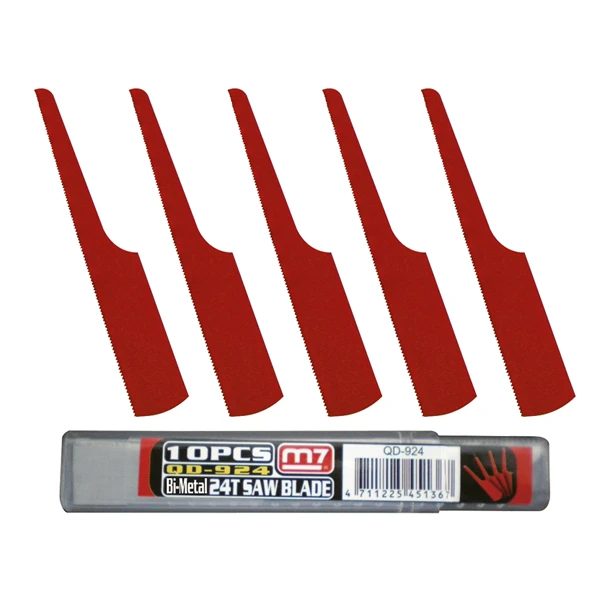Mighty Seven Lame De Scie HSS M7 Pour Sciages D'acier - 10 Dents / Cm - Longueur 90 Mm - Boîte De 10 3 Mighty Seven Lame De Scie HSS M7 Pour Sciages D'acier - 10 Dents / Cm - Longueur 90 Mm - Boîte De 10