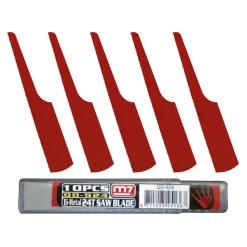 Mighty Seven Lame De Scie HSS M7 Pour Sciages D'acier - 13 Dents / Cm - Longueur 90 Mm - Boîte De 10