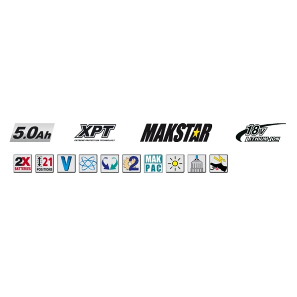 Perceuse Visseuse 18 V 2x5 Ah Ø 13 Mm DDF458RTJ Makita DDF480RMJ 4 Perceuse Visseuse 18 V 2x5 Ah Ø 13 Mm DDF458RTJ Makita DDF480RMJ – Image 2