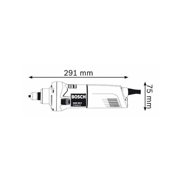 Meuleuse Droite électrique Bosch GGS 28 C Professional 600 W 4 Meuleuse Droite électrique Bosch GGS 28 C Professional 600 W – Image 2