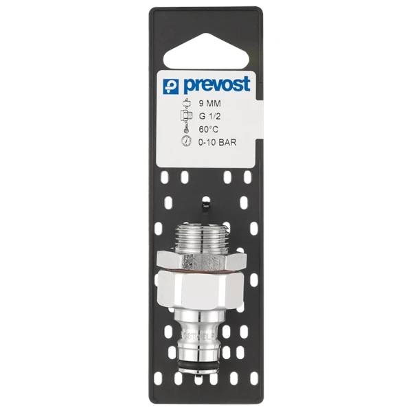 Embout Pour Circuit D'eau Sur Plaque En Laiton Chromé G 1/2 Mâle Prevost ELP096153P 3 Embout Pour Circuit D'eau Sur Plaque En Laiton Chromé G 1/2 Mâle Prevost ELP096153P