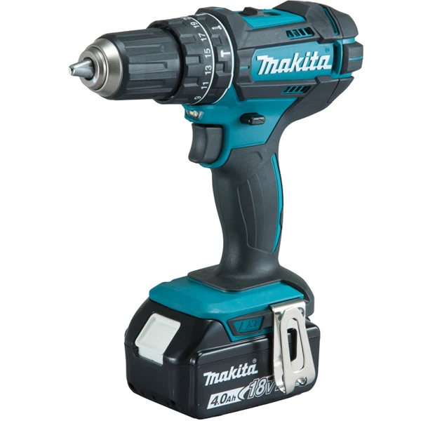 Perceuse Visseuse à Percussion Makita DHP482RMJ 18 V Li-Ion 4 Ah Ø 13 Mm 4 Perceuse Visseuse à Percussion Makita DHP482RMJ 18 V Li-Ion 4 Ah Ø 13 Mm – Image 2