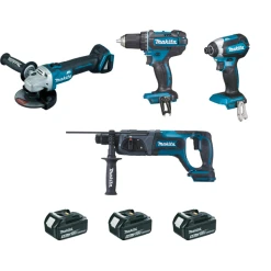 Ensemble De 4 Machines 18 V Li-Ion 5 Ah Makita DLX4080TX1