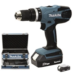 Perceuse Visseuse à Percussion 18V 1.3 Ah Coffret Alu Accessoires Makita HP457DWEX4 -Kranzle-boutique perceusevis 18v1 3ax2hp457dwex4 2399 1