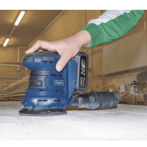 Ponceuse Excentrique Sans Fil Scheppach COS125-20ProS 20 V 125 Mm 4 Ponceuse Excentrique Sans Fil Scheppach COS125-20ProS 20 V 125 Mm – Image 2