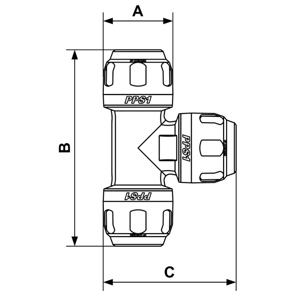 Té égal Aluminium Tubes 32mm Réseaux Air Comprimé Prevost PPS1 TE32 4 Té égal Aluminium Tubes 32mm Réseaux Air Comprimé Prevost PPS1 TE32 – Image 2