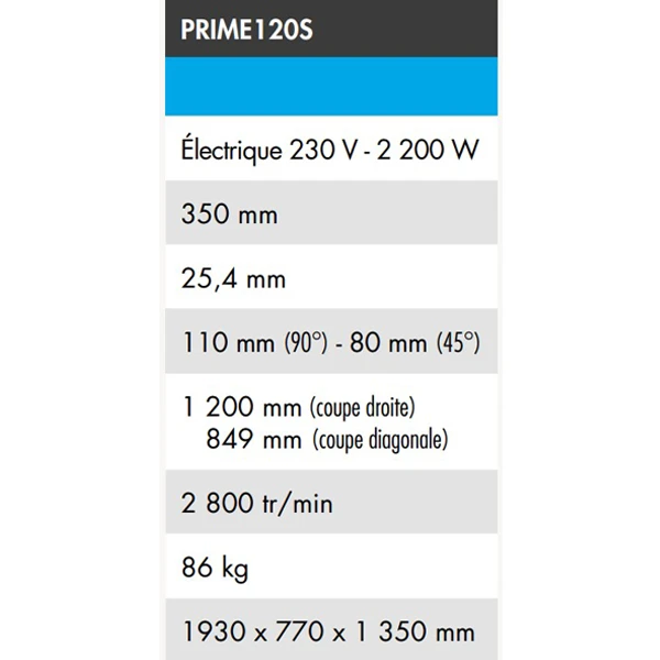 Diam Industries Scie Table Coupe Carreaux XXL PRIME120S 230V 2,2 KW Disque Ø 350 Mm 8 Diam Industries Scie Table Coupe Carreaux XXL PRIME120S 230V 2,2 KW Disque Ø 350 Mm – Image 6
