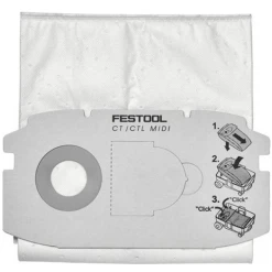 Sac Filtre Selfclean Sc Fis-ct Midi/5 Pièces Festool 498411