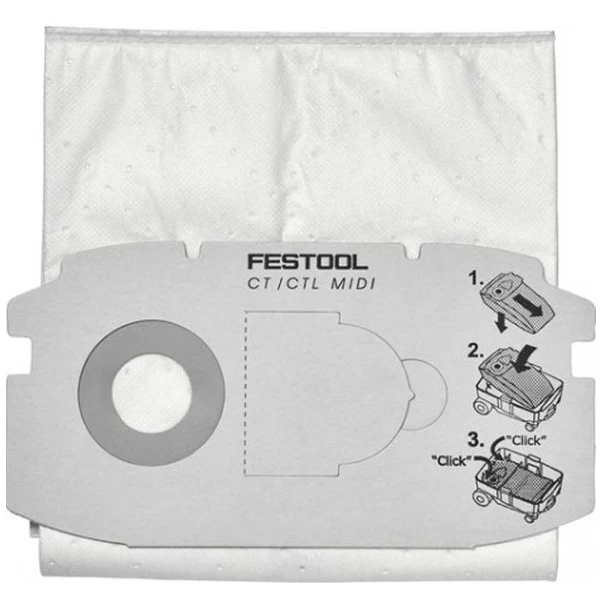 Sac Filtre Selfclean Sc Fis-ct Midi/5 Pièces Festool 498411 3 Sac Filtre Selfclean Sc Fis-ct Midi/5 Pièces Festool 498411