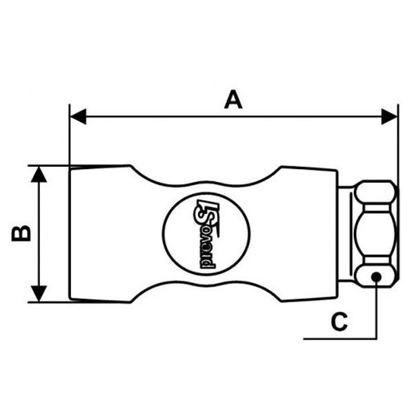 Prevost Raccord Rapide De Sécurité PREVO S1 - ISI 08 - Filetage Femelle BSPP G 1/2" 4 Prevost Raccord Rapide De Sécurité PREVO S1 - ISI 08 - Filetage Femelle BSPP G 1/2" – Image 2