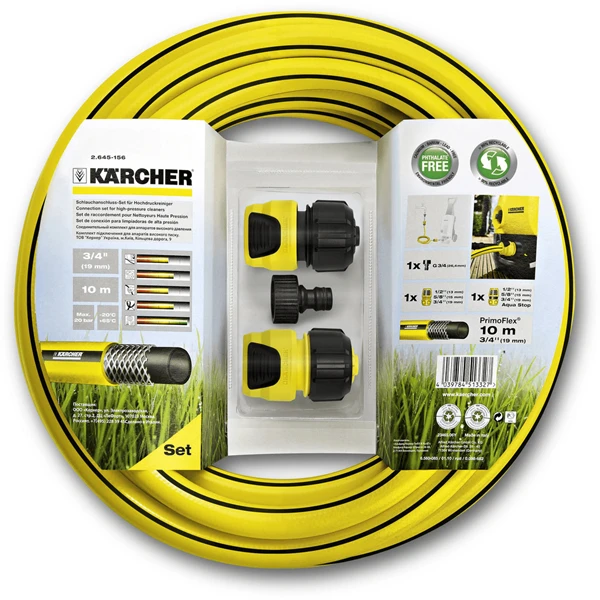 Kärcher Set De Raccordement Pour Nettoyeur Haute Pression Karcher - Avec 10 M De Tuyau 3/4" (19 Mm) 2.645-156.0 4 Kärcher Set De Raccordement Pour Nettoyeur Haute Pression Karcher - Avec 10 M De Tuyau 3/4" (19 Mm) 2.645-156.0 – Image 2
