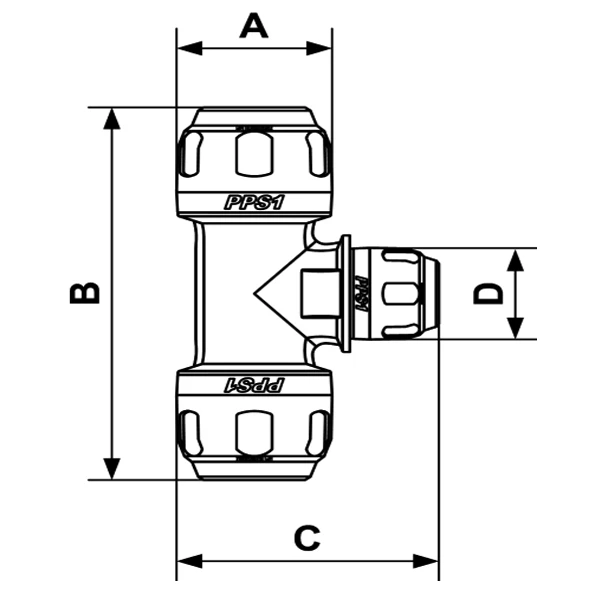 Raccord Té Réduit Prevost PPS1 TR2016 Pour Tubes De 20 Et 16 Mm 3 Raccord Té Réduit Prevost PPS1 TR2016 Pour Tubes De 20 Et 16 Mm – Image 2