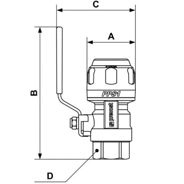 Vanne Filetée Femelle G 1/2 Prevost PPS1 RSIF2012 Tube Ø 20 Mm 4 Vanne Filetée Femelle G 1/2 Prevost PPS1 RSIF2012 Tube Ø 20 Mm – Image 2
