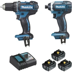 Ensemble Makita 18 V DDF482 DTD152 Batteries Et Chargeur