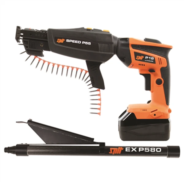 SPIT Paslode Visseuse Plaquiste 18V Spit P18 2 Batterie 4Ah, Adaptateur Speed P55 Et Perche P580 5 SPIT Paslode Visseuse Plaquiste 18V Spit P18 2 Batterie 4Ah, Adaptateur Speed P55 Et Perche P580 – Image 3